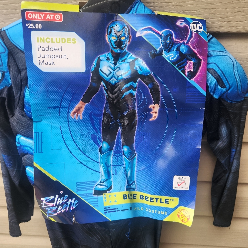 DC Comics Blue Beetle Kids Costume - Blue and Black Size Small